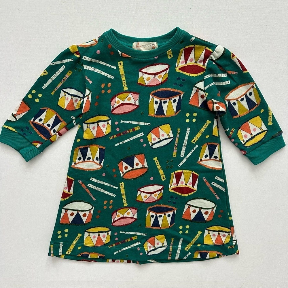 Fabula Girls Colorful Drum Pattern Dress Size 6